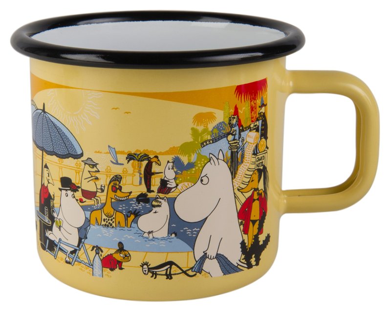 Moomin芬兰噜噜米珐琅马克杯3.7 dl (复古黄) 生日礼物 交换礼物 - 咖啡杯/马克杯 - 珐琅 黄色