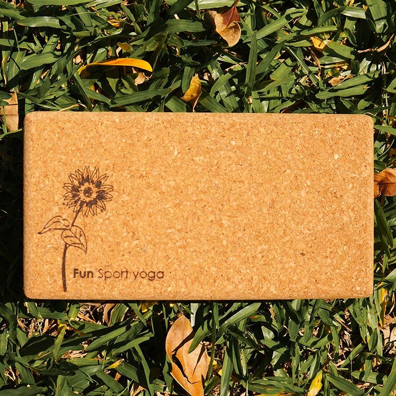 Fun Sport yoga 葡萄牙软木瑜珈砖(80度) yoga brick／软木／栓皮栎／Cork - 瑜珈垫 - 木头 咖啡色