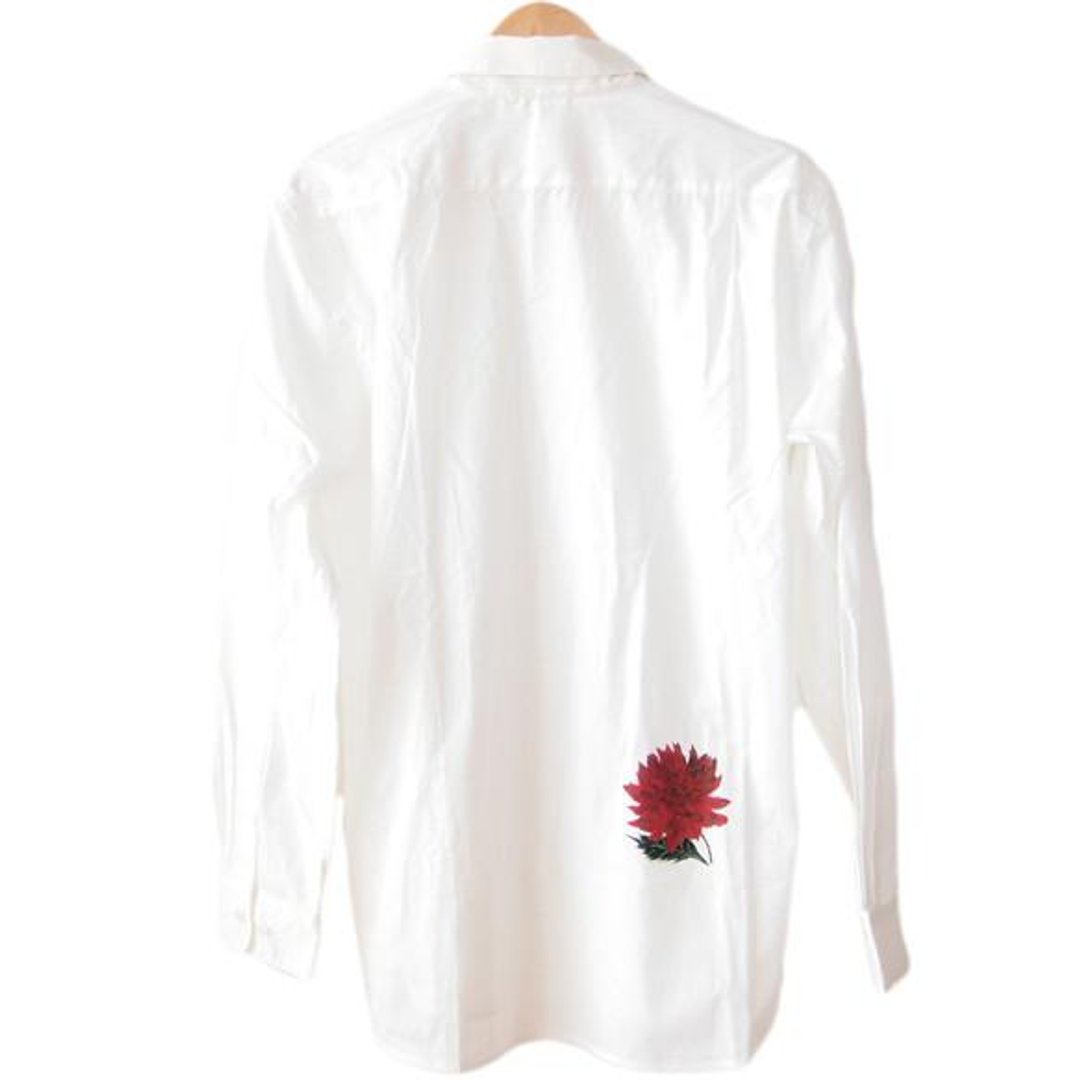<Mサイズ>Oversized shirt dyed by Japanese traditional craftsmen Nagoya Yuzen Dahlia by Tsumugi Lab - 女装衬衫 - 其他材质 