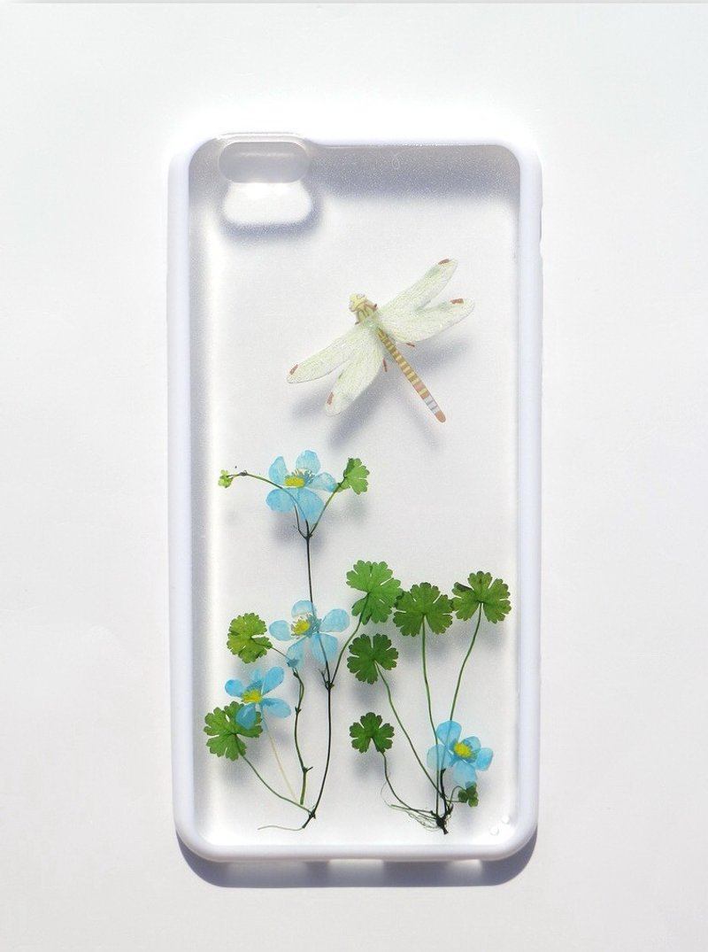 Anny's workshop手作押花手机保护壳，适用于iphone 6 plus，蜻蜓 - 手机壳/手机套 - 塑料 