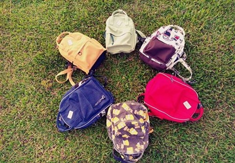 (定制）迷你复古双肩背包 - 后背包/双肩包 - 其他材质 黄色