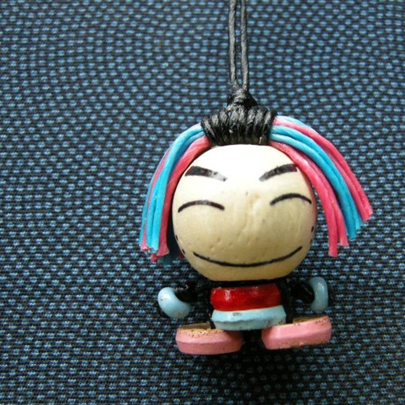 <旅行小时光>Ob’s 木珠彩绘娃娃NO.038 - 吊饰 - 木头 