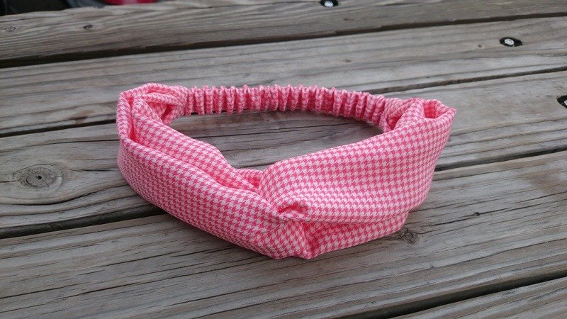 小格纹交叉款发带 - 发饰 - 其他材质 