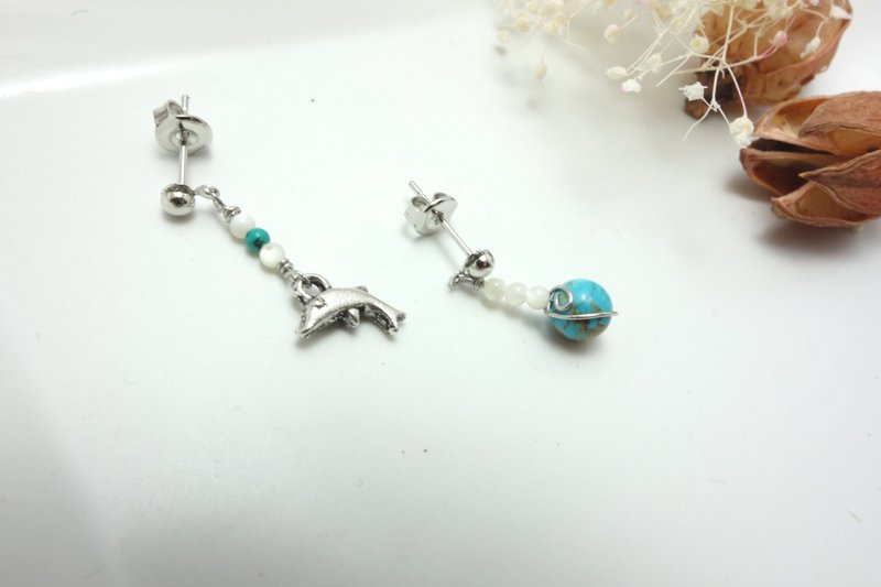 耳环◎海底世界 - 耳环/耳夹 - 其他金属 