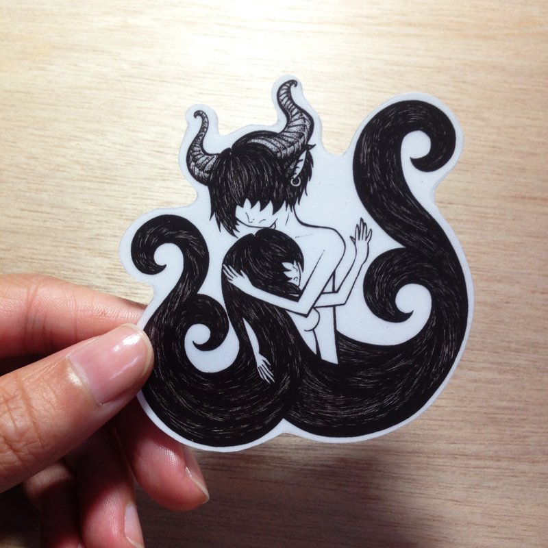 金牛座 贴纸 - 贴纸 - 纸 黑色