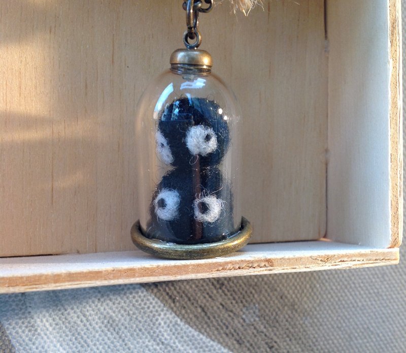 项链∞捕捉到小黑点点 - 项链 - 玻璃 黑色