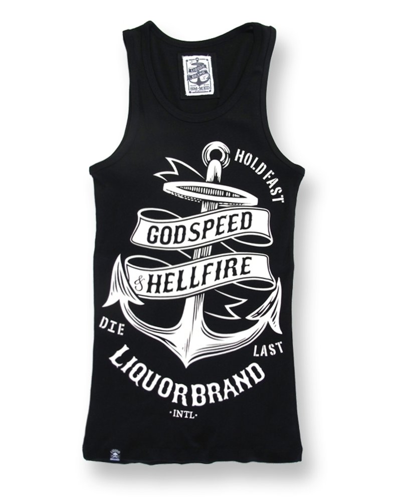 LIQUOR BRAND - ANCHOR 背心 - 男装背心 - 棉．麻 黑色