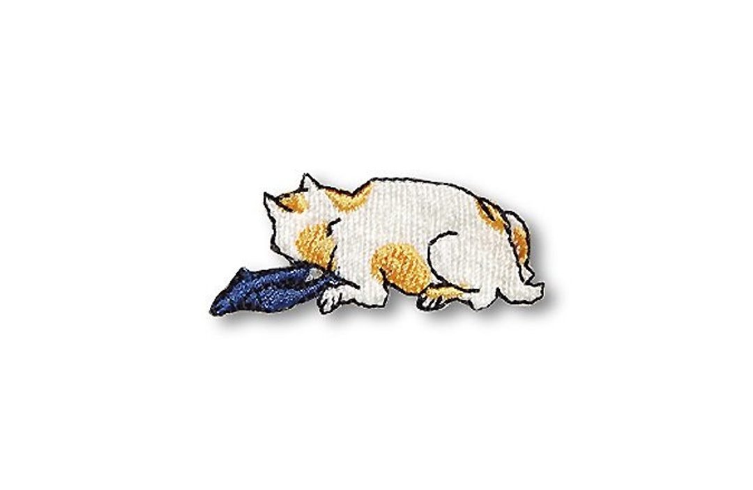 【京东都KYO-TO-TO】猫饲好五十三疋シリーズ_ 猫(岛田)绣片 - 编织/刺绣/羊毛毡/裁缝 - 绣线 橘色