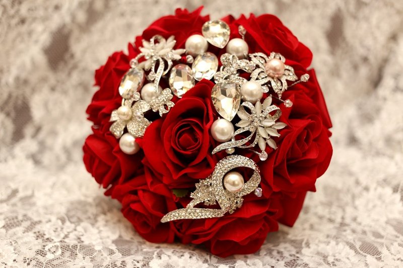 璎珞时尚*手作珠宝捧花*婚礼小物*新娘饰品*定制订作*求婚情人节精选-​~红彤恋曲~~NO.11 - 植栽/盆栽 - 其他材质 多色