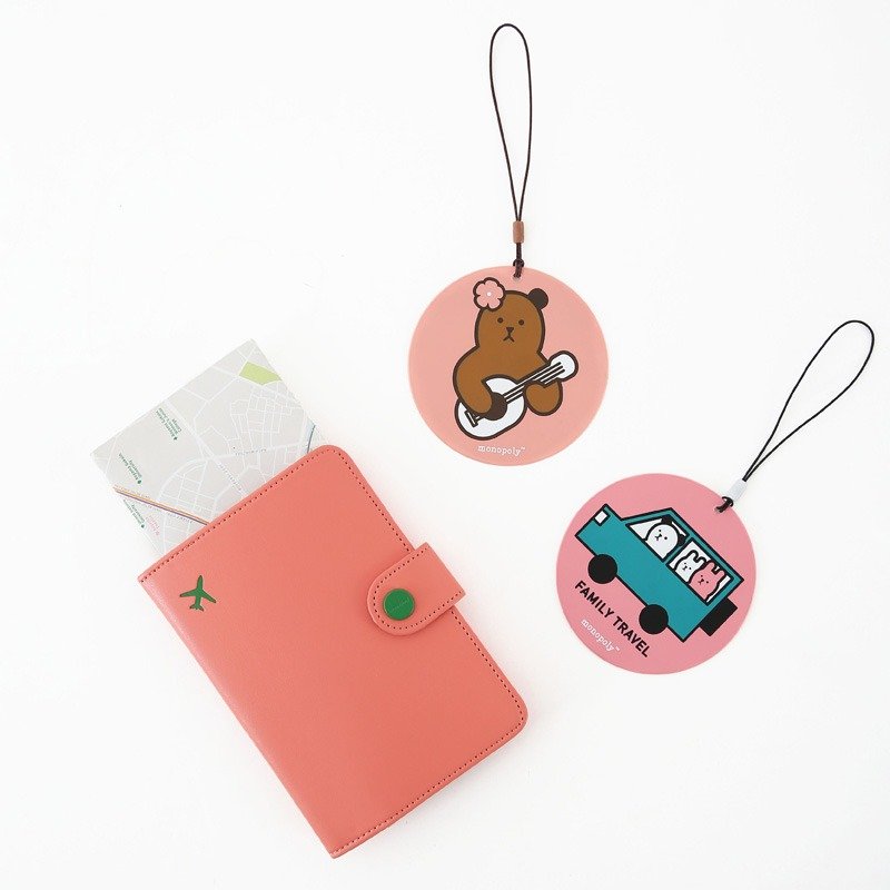 Dessin x monopoly-圆嘟嘟行李吊牌V3-家族旅行,MPL21573 - 行李吊牌 - 塑料 绿色