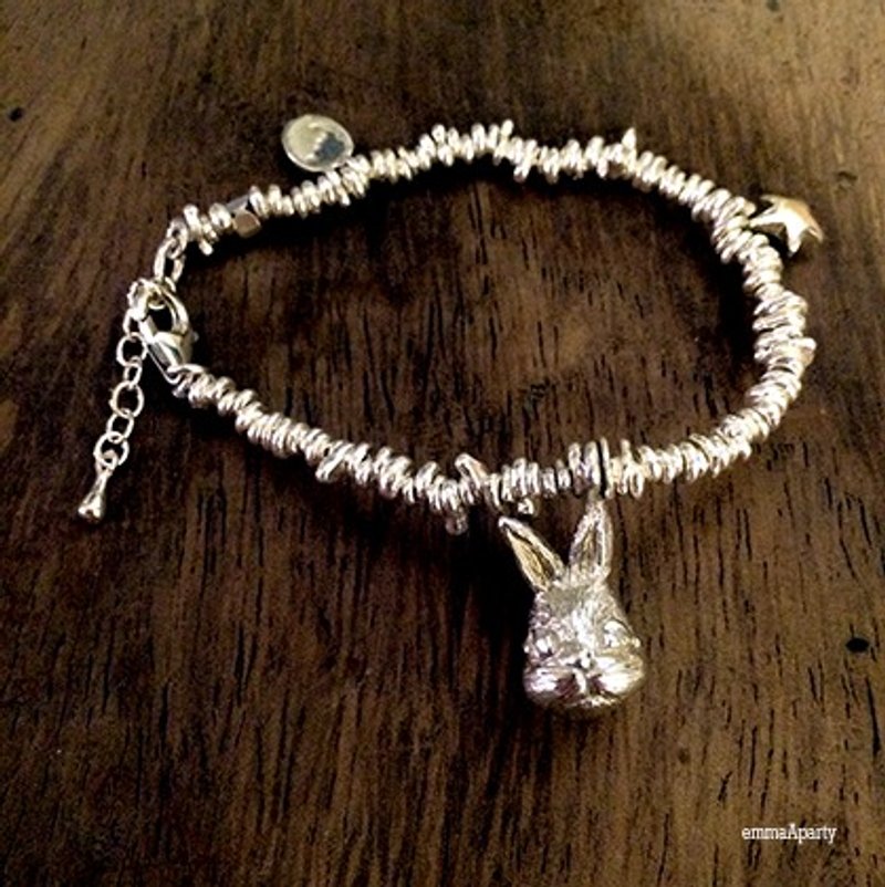 emmaAparty纯银手环'' 兔豆手环(立体作品) - 手链/手环 - 纯银 