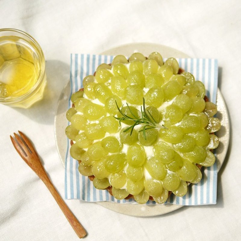 日本手作洋菓子 青葡萄柠檬起司塔/6寸 - 咸派/甜派 - 新鲜食材 