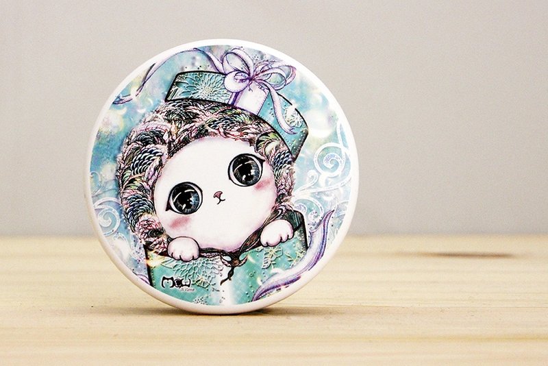 好喵 圆形双面镜- 礼物猫 - 其他 - 塑料 绿色