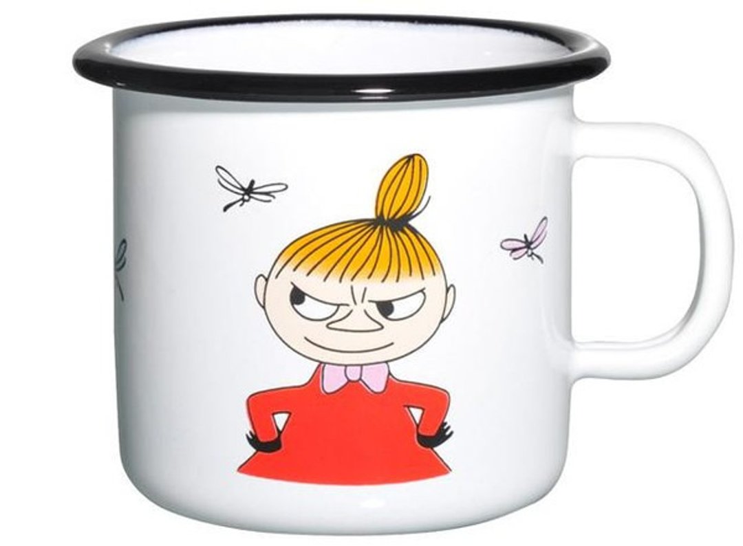 Moomin芬兰噜噜米珐琅马克杯3.7 dl (小不点插腰) 情人节礼物 生日礼物 交换礼物 - 咖啡杯/马克杯 - 纸 白色