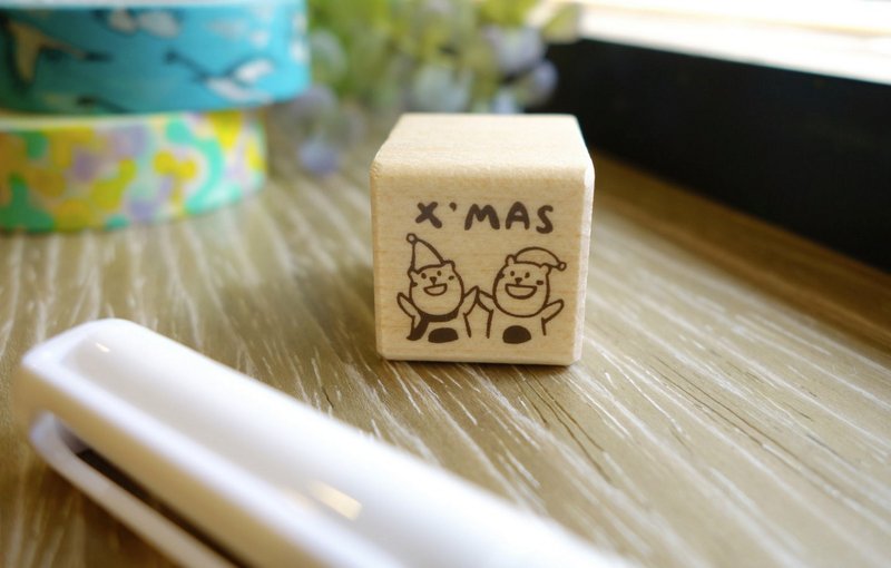 迪梦奇 - 发现小熊生活印章 [圣诞节] - 印章/印台 - 木头 卡其色