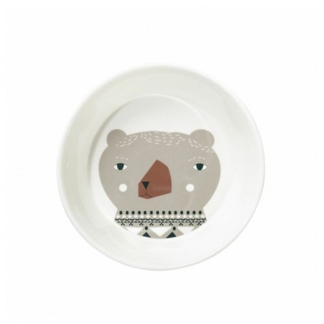 Mummy Bear 骨瓷餐碗-中 | Donna Wilson - 碗 - 瓷 白色