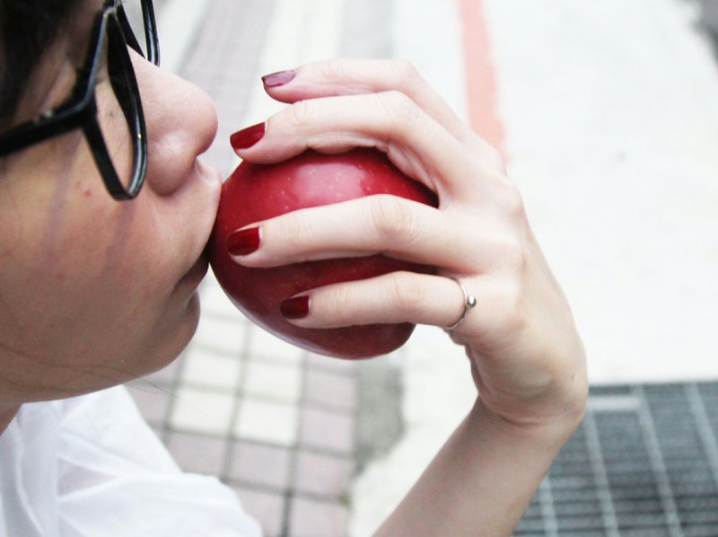 单颗银钻纯银尾戒 - 戒指 - 纯银 银色