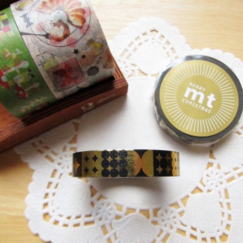 mt 和纸胶带 2013 Christmas 圣诞款【黑金图腾(MTCMAS37)】 - 纸胶带 - 纸 黑色
