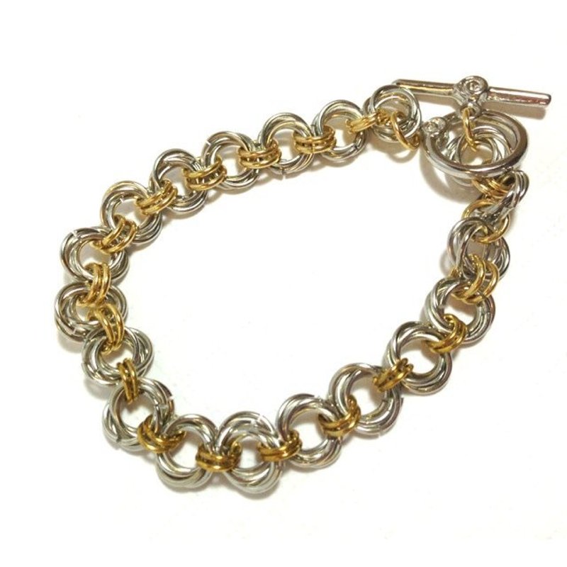 圆圈普普~个性创意手工手环[需订制] - 手链/手环 - 其他金属 白色