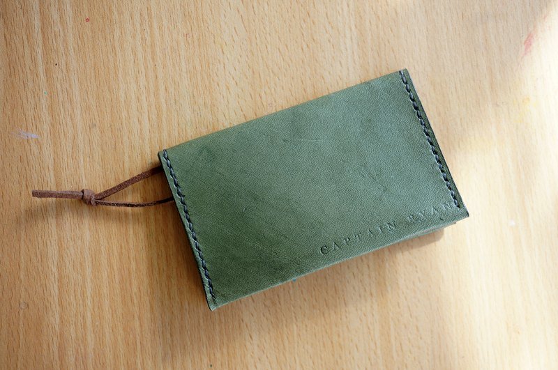 简约风格草绿色皮革卡片名片套 by Captain Ryan - Card Holder - 文件夹/资料夹 - 真皮 绿色