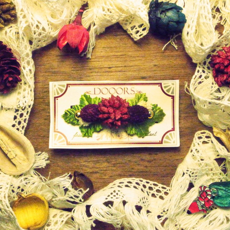 ↟圣诞派对蛋糕↟发夹 - 发饰 - 植物．花 多色