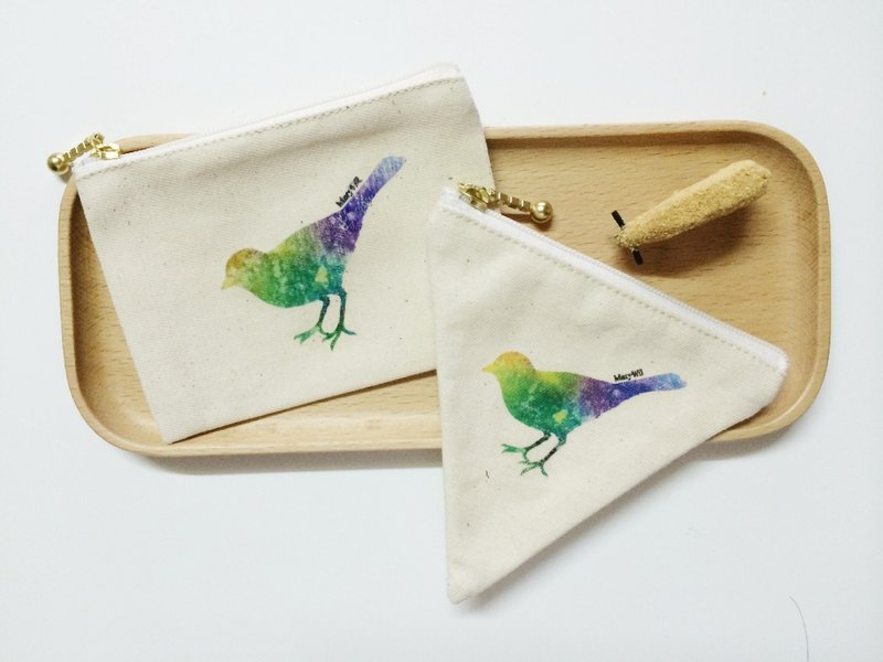 MaryWil小小小文青零钱包-青鸟 - 零钱包 - 其他材质 白色