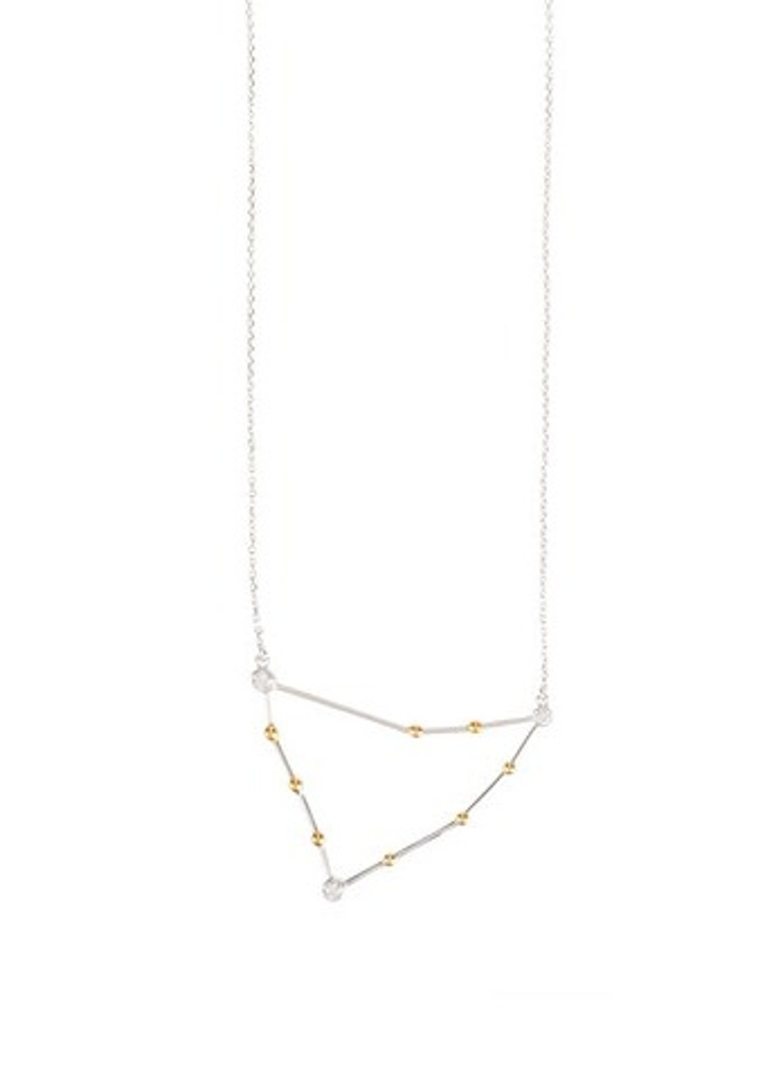 Capricorn Necklace - white gold - 项链 - 其他金属 灰色