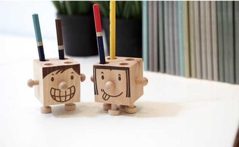 动手动脚 玩笔筒 - 笔筒/笔座 - 压克力 咖啡色