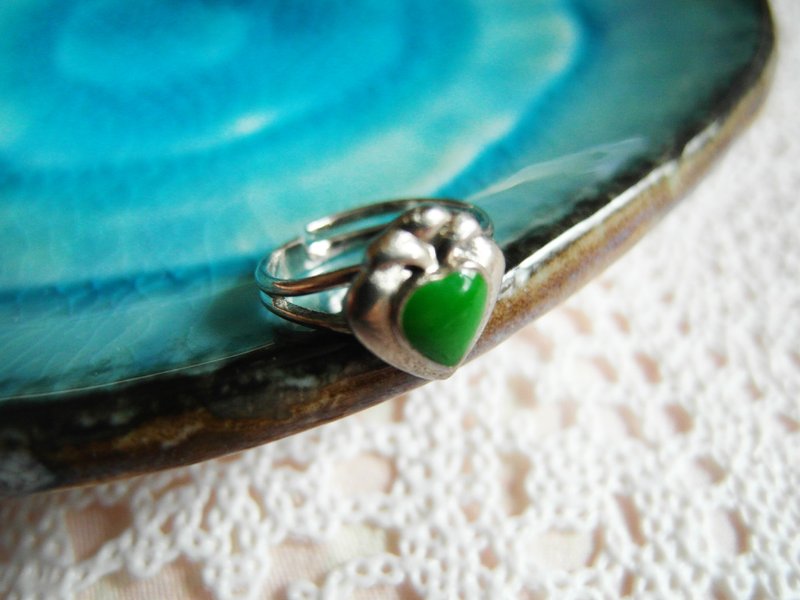 复时品【古董戒指：茗王心】 - 戒指 - 其他材质 绿色