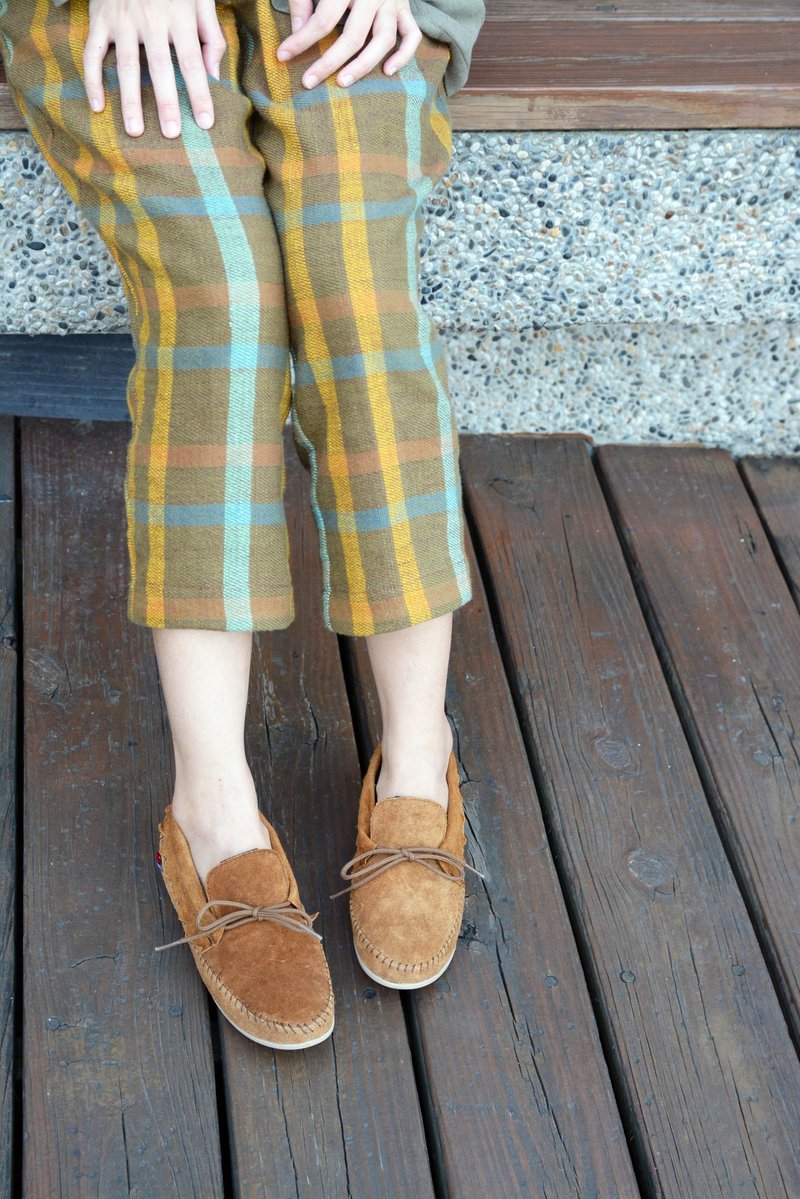 手工鞋 ADUNI＿摩卡棕＿公平贸易 - 女款休闲鞋 - 真皮 卡其色