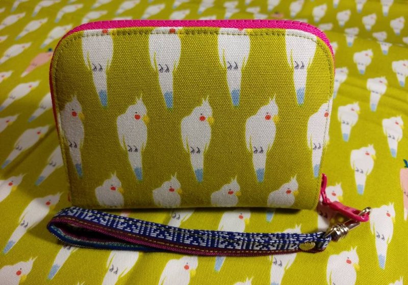 掌上方方夹－玄凤鹦鹉打招呼 - 零钱包 - 其他材质 绿色