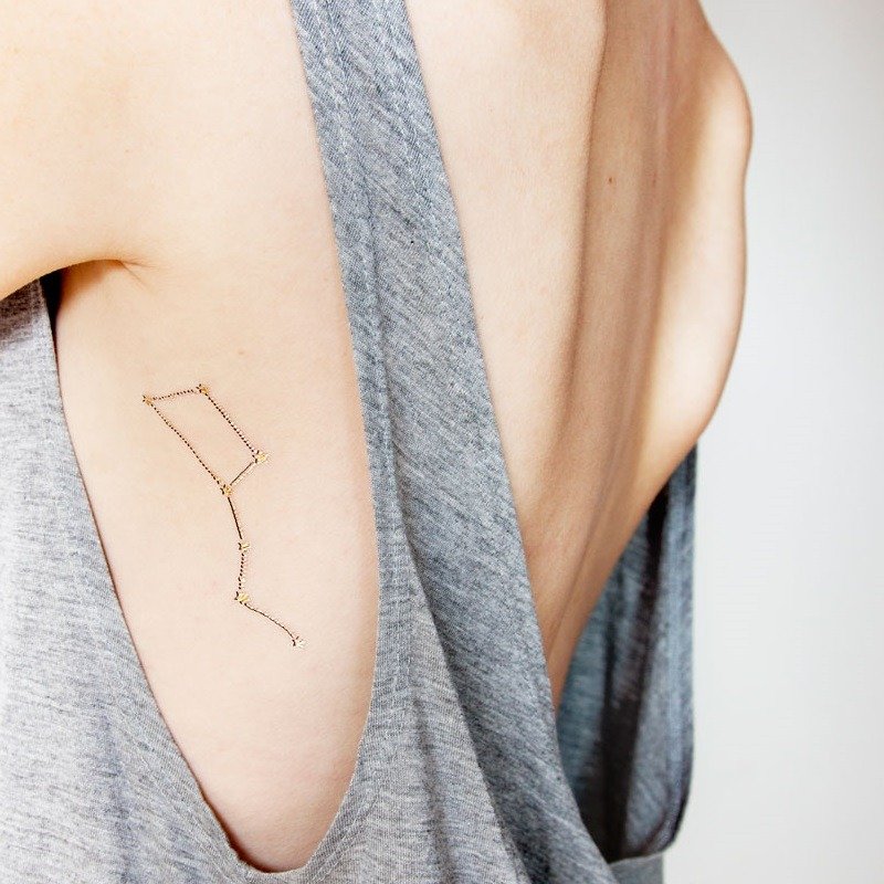 星辉 -2入纹身贴纸 原创手绘设计 - 纹身贴 - 纸 黑色