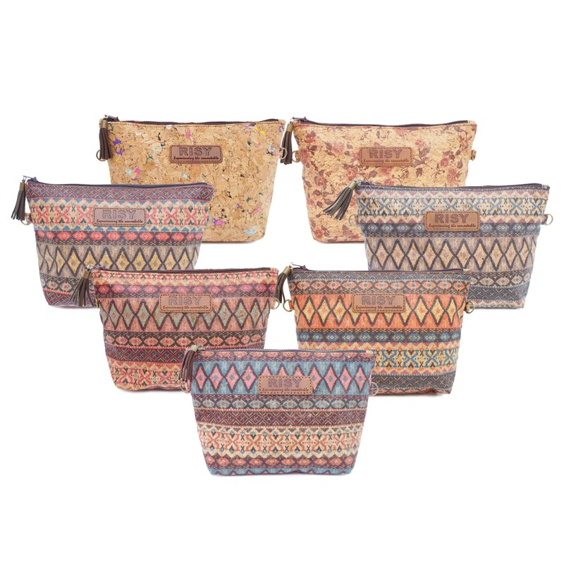 真水松木 软木 小侧肩包 / 化妆包 / 斜背包 - 侧背包/斜挎包 - 其他材质 卡其色