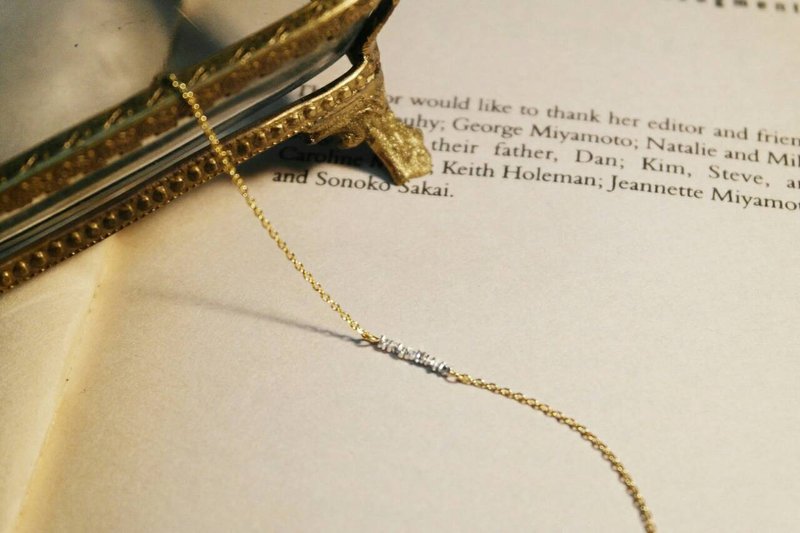 ::经典系列:: 碎银  细手链 (金色款) - 手链/手环 - 其他金属 