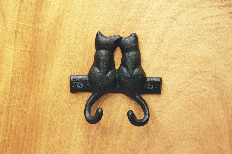 DULTON 猫咪好情人挂勾 - 墙贴/壁贴 - 其他金属 咖啡色