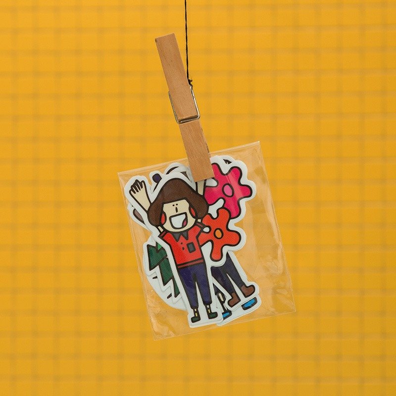 四季贴纸 - 贴纸 - 纸 多色