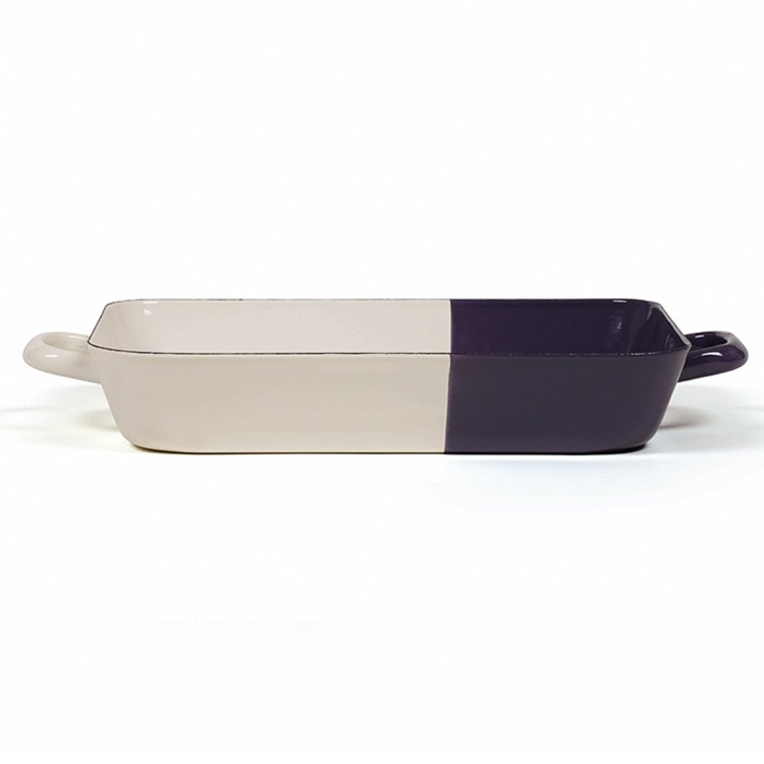 RIESS x Sarah Wiener联名款 珐琅双耳烤盘33*20 cm(奶油/甜李蓝) - 厨房用具 - 珐琅 蓝色