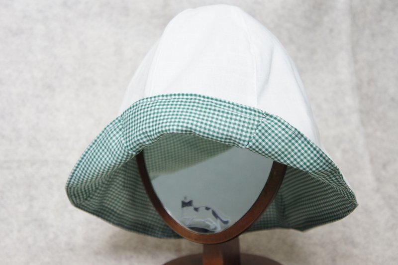 你的帽子-刺绣双面帽/小绿 - 帽子 - 绣线 