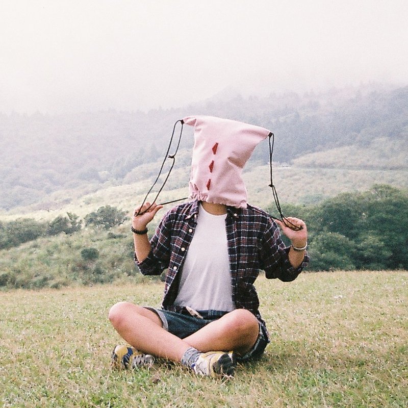 小怪兽束口包 / 粉红 / 哈姆怪 / - 束口袋双肩包 - 其他材质 粉红色