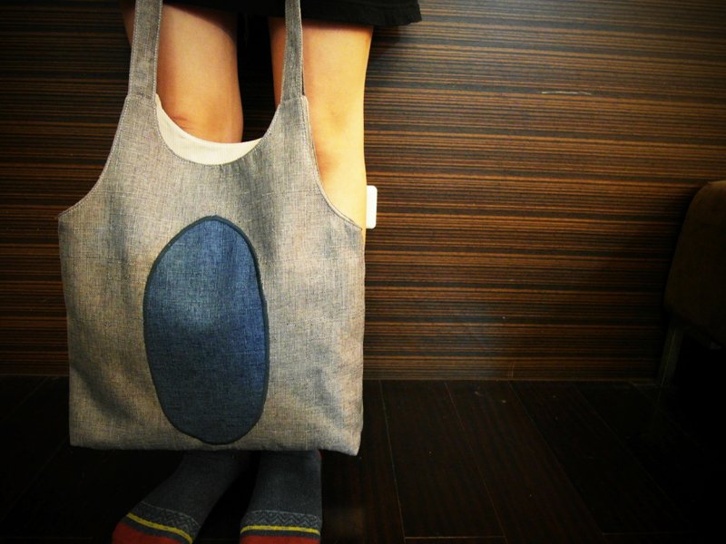 造型手提包(灰蓝色) - 手提包/手提袋 - 其他材质 灰色