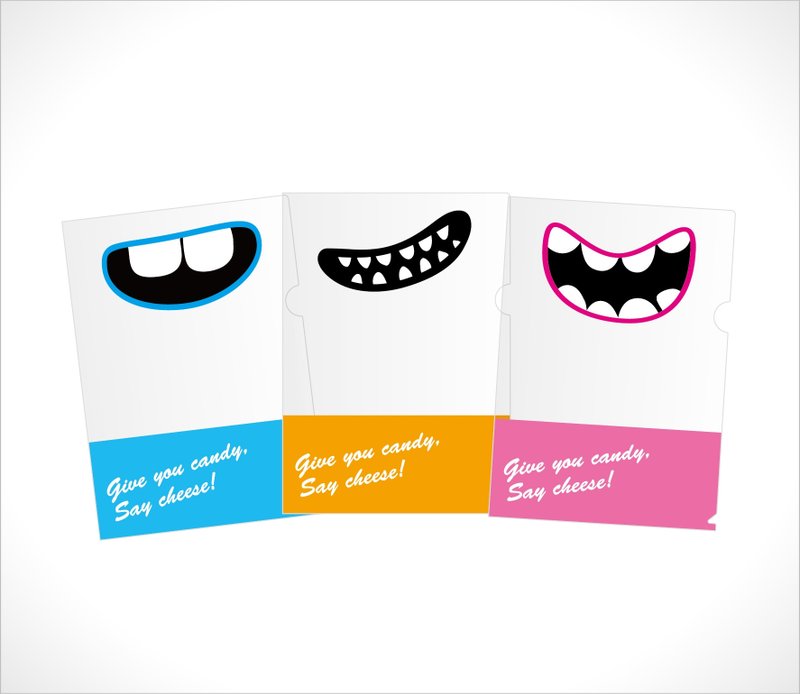 Say Cheese ( A4 L型资料夹 ) 三色一组 - 文件夹/资料夹 - 塑料 