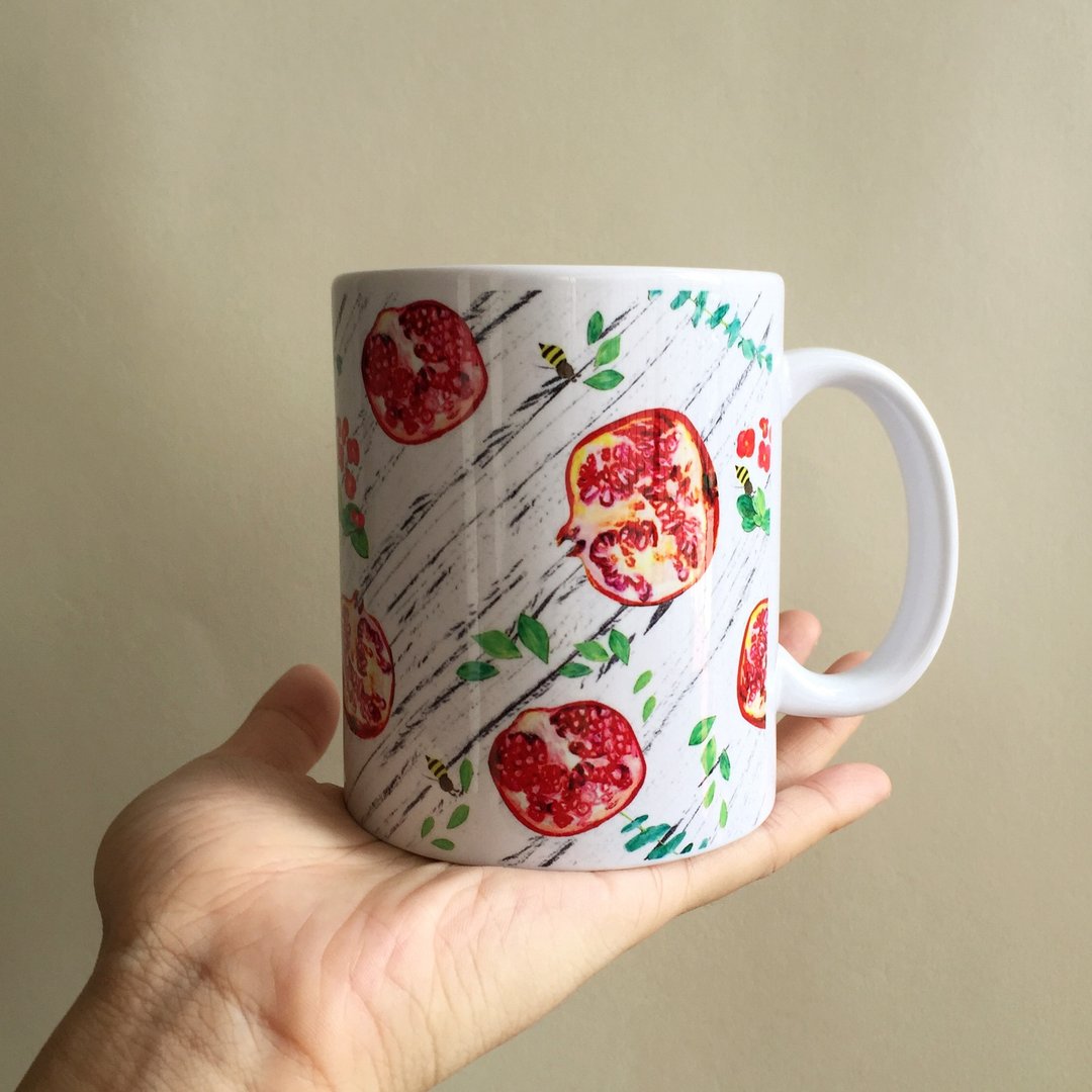 Pomegranate 石榴 马克杯 - 咖啡杯/马克杯 - 瓷 红色