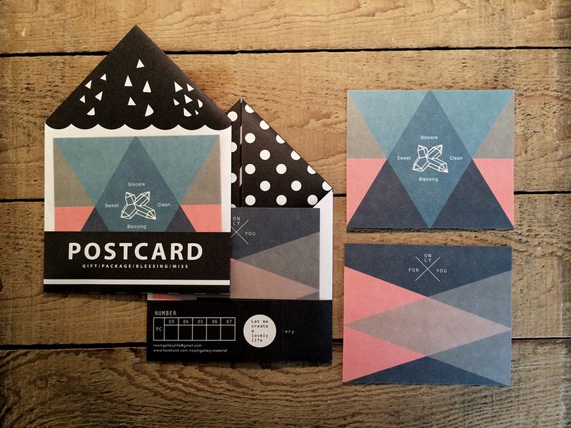 低调简约 / 明信片 - 卡片/明信片 - 纸 多色