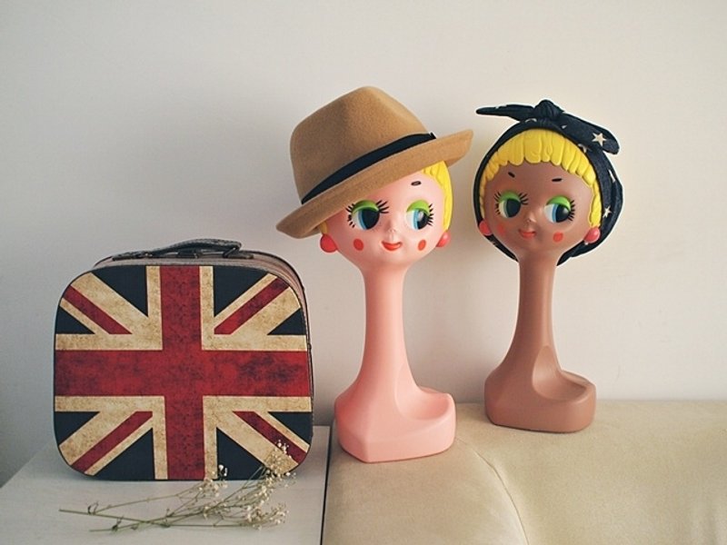 hairmo古董复刻60年代崔姬头 Twiggy Head-黄发 - 摆饰 - 其他材质 黄色