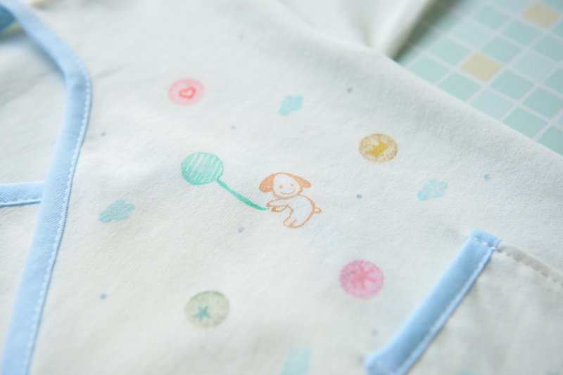 温感手作暖棉肚衣二件组(适合秋冬) - 满月礼盒 - 棉．麻 多色