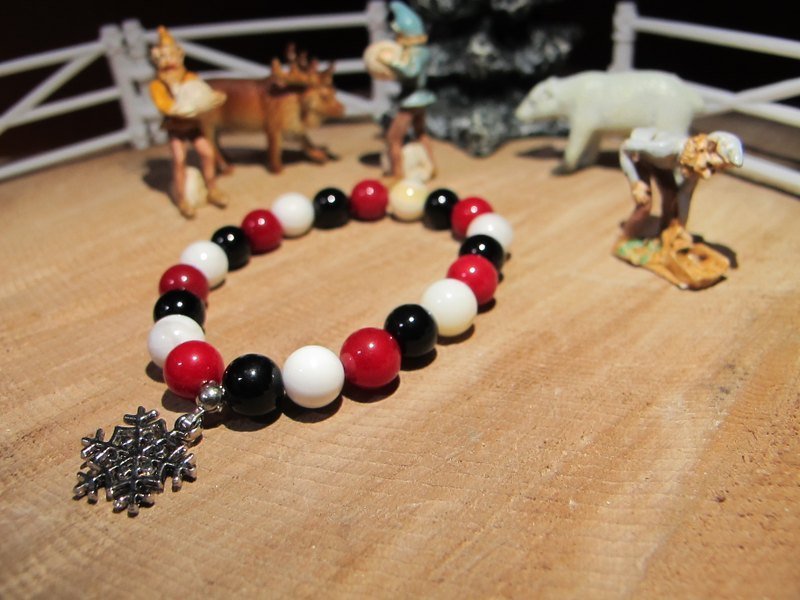 ▲ 圣诞老人  / 手工原石手链 - 手链/手环 - 其他材质 