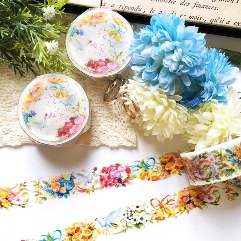 童乐原创纸胶带 Vol.4 ─ 花嫁 - 纸胶带 - 纸 红色