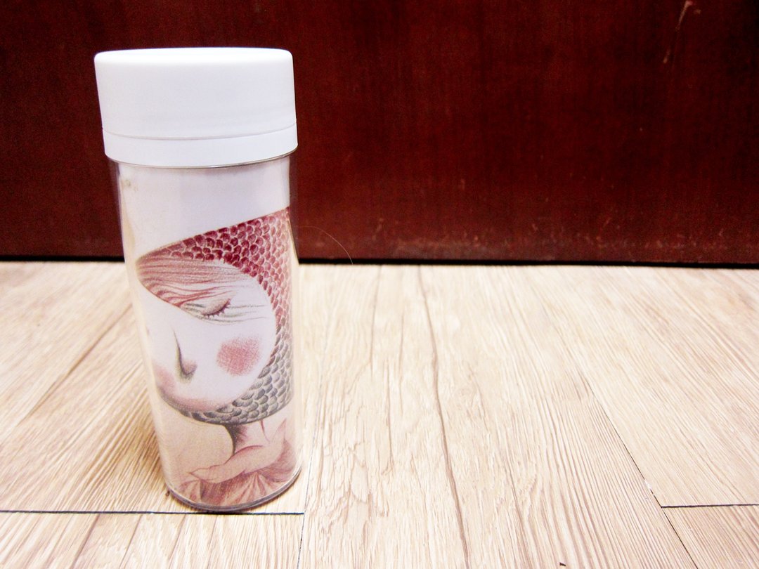 鲷鱼妹妹手绘杯 - 茶具/茶杯 - 其他材质 蓝色