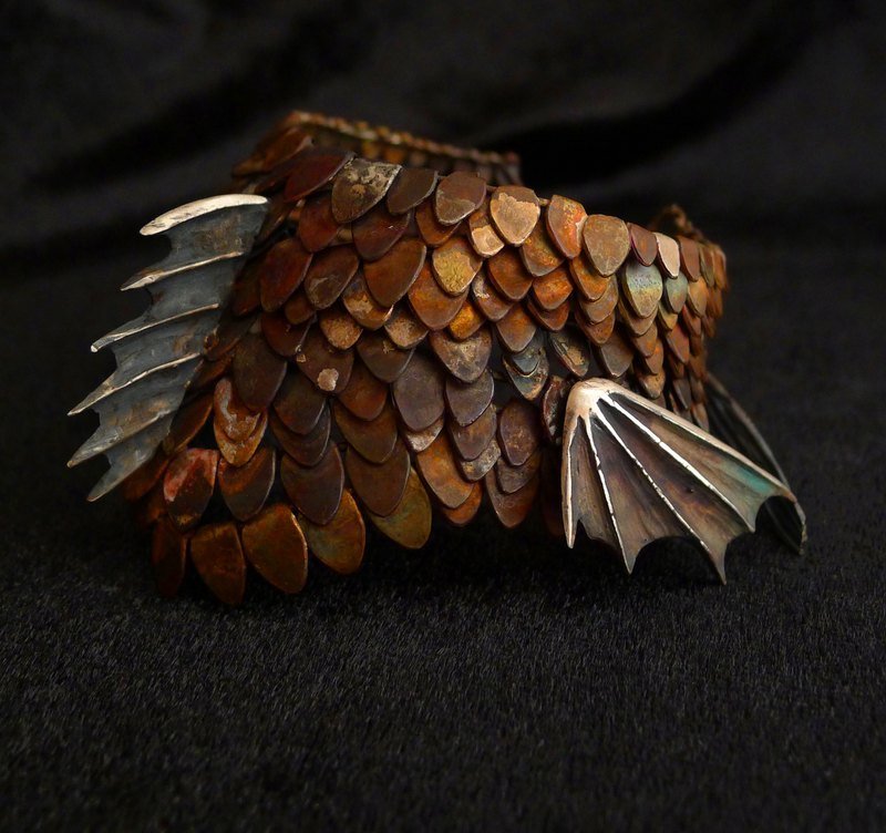 龙皇后 冰与火之歌 手镯 - 手链/手环 - 其他金属 黄色