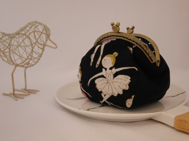 优雅女伶圆舞曲口金零钱包 - 零钱包 - 其他材质 黑色